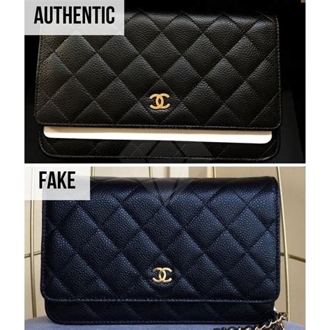 real vs fake chanel chance|authentic chanel wallet on chain.